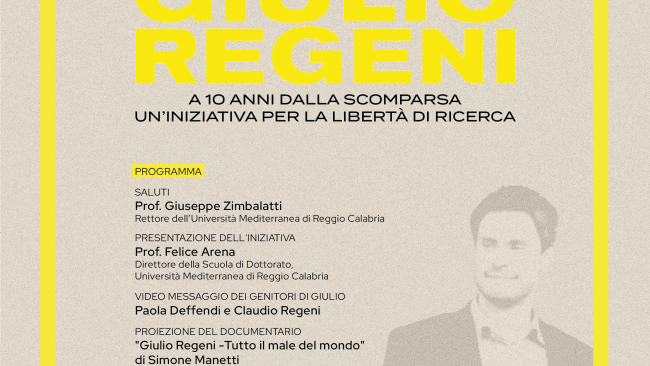 Le Università per Regeni