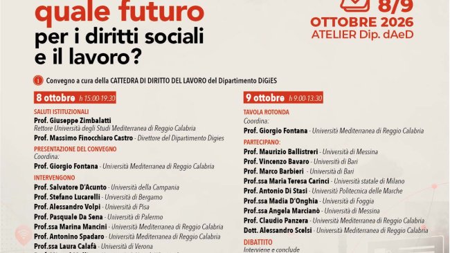 Nuovi conflitti, crisi, guerre: quale futuro per i diritti sociali e il lavoro?