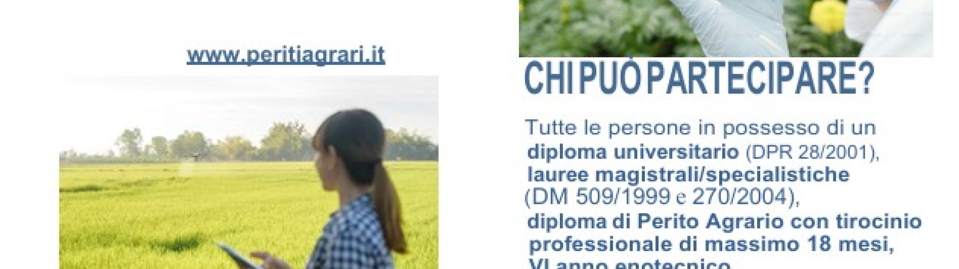 COLLEGIO NAZIONALE PERITI AGRARI E PERITI AGRARI LAUREATI - ISCRIZIONE ALL'ESAME DI STATO 2026