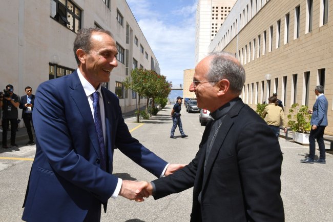 Il Rettore Zimbalatti e l'arcivescovo di Reggio Calabria