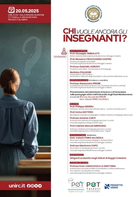 Locandina Chi vuole ancora gli insegnanti