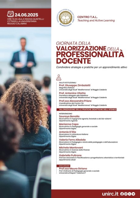 Locandina Giornata della valorizzazione della professionalità docente
