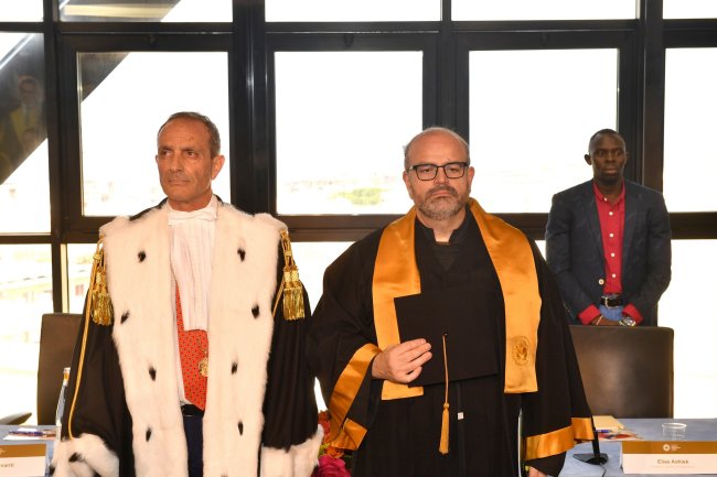 Il Rettore Zimbalatti e Padre Benanti