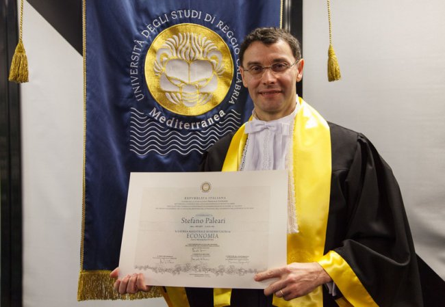 laurea honoris causa a Stefano Paleari