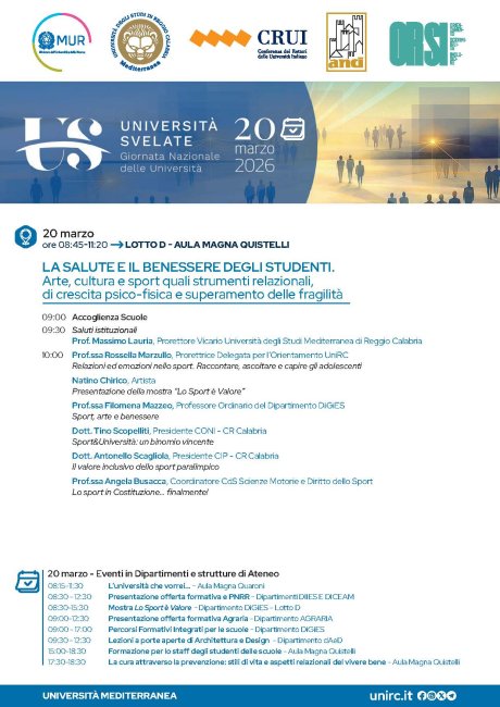 Università svelate 2026