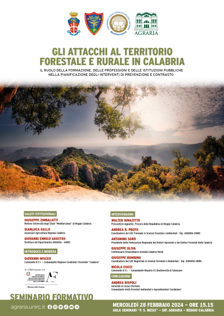 Gli attacchi al territorio forestale e rurale in Calabria