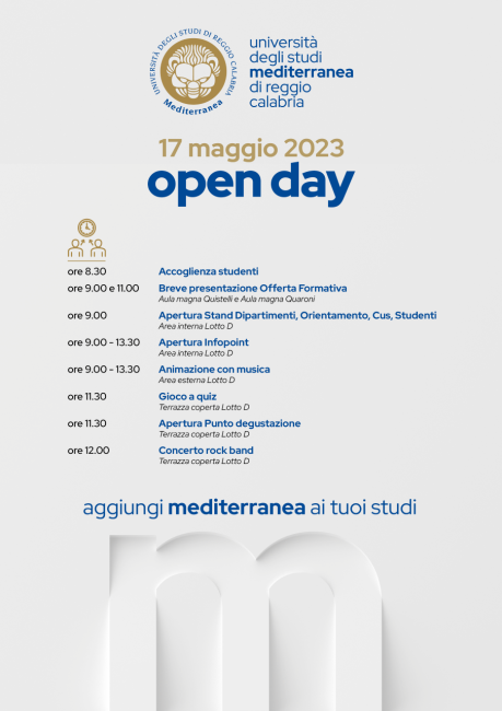 Mediterranea Open DAY 2023