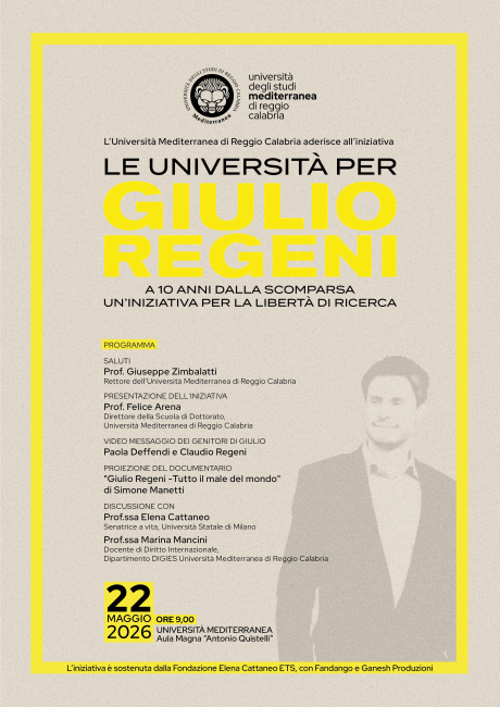 Le Università per Regeni