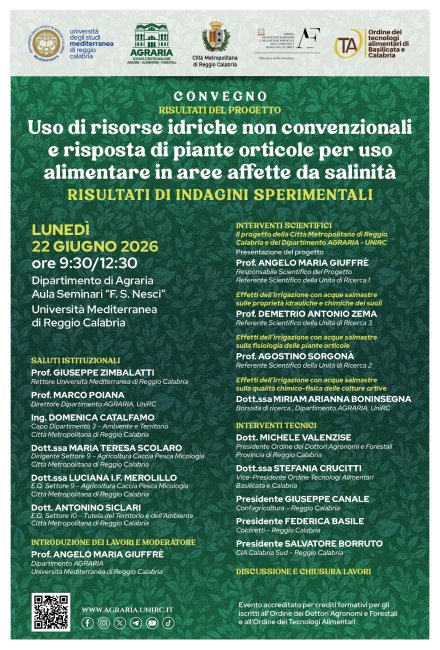 risorse idriche agraria