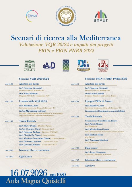 Scenari di ricerca alla Mediterranea