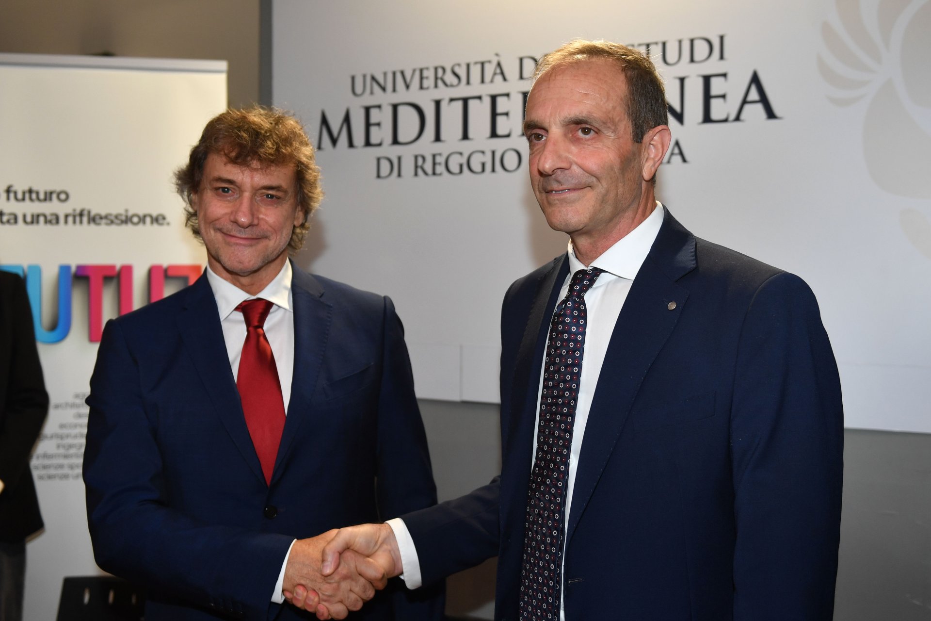 Il rettore Zimbalatti ed Alberto Angela