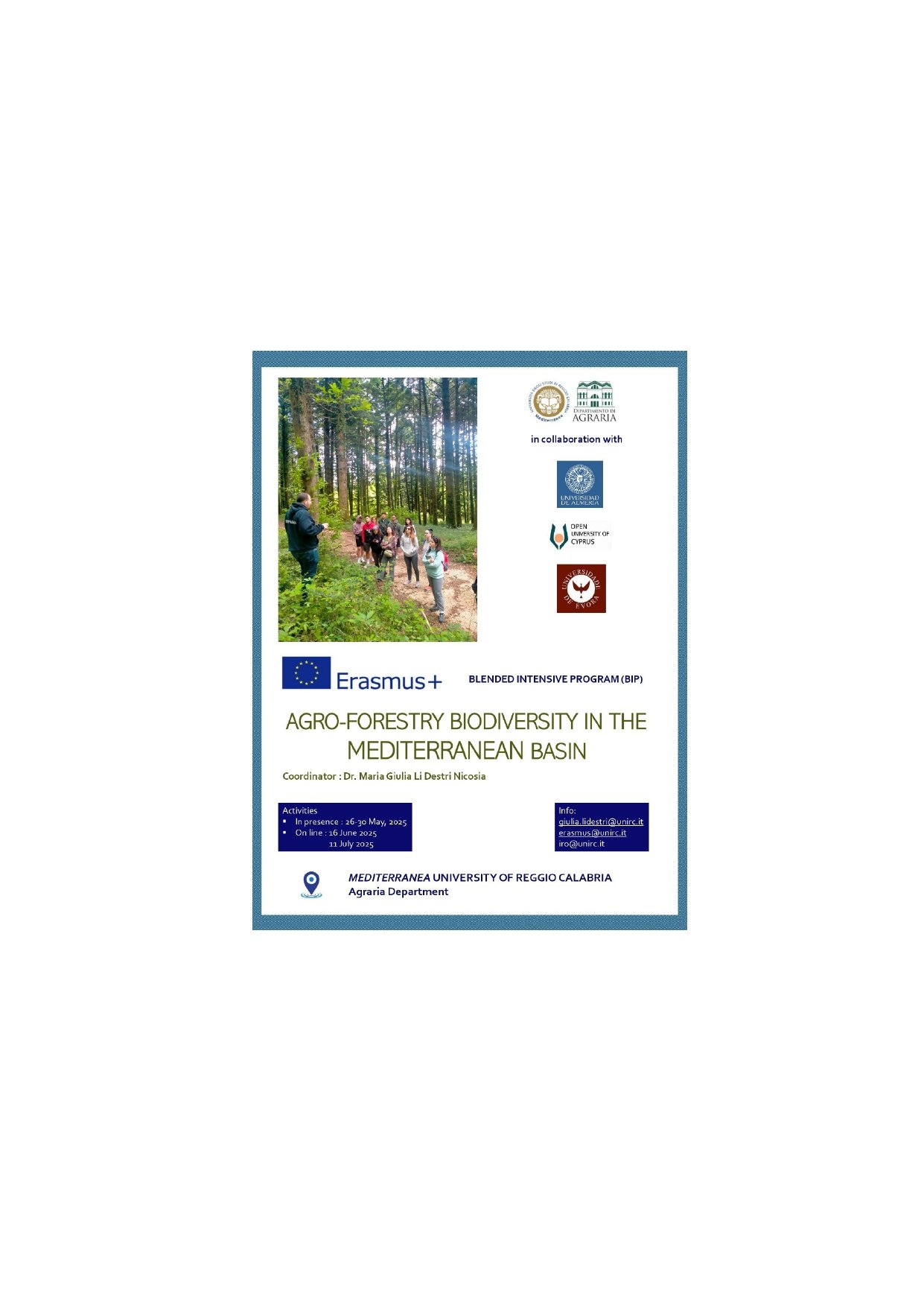 Locandina BIP Agraria 2025