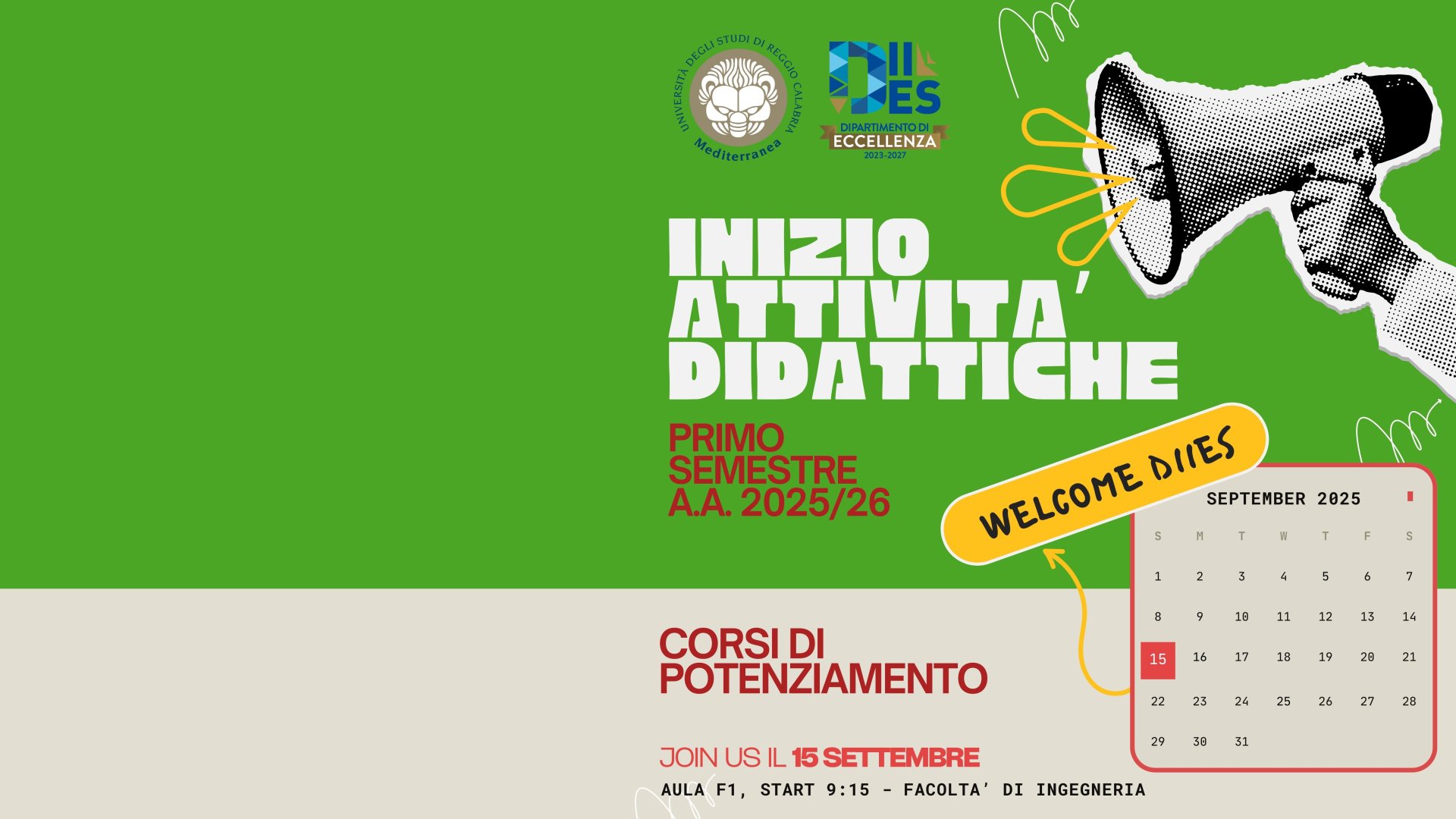 Inizio Corsi di potenziamento