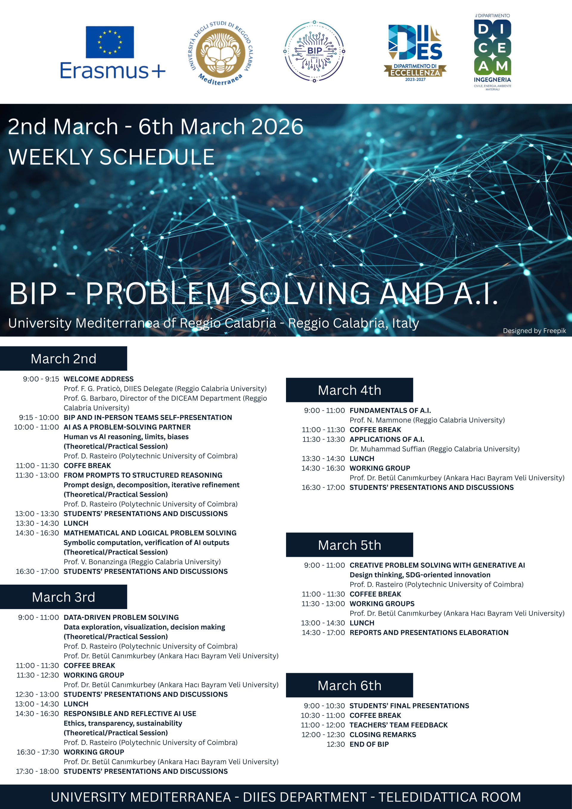 Locandina BIP Problem Solving and AI