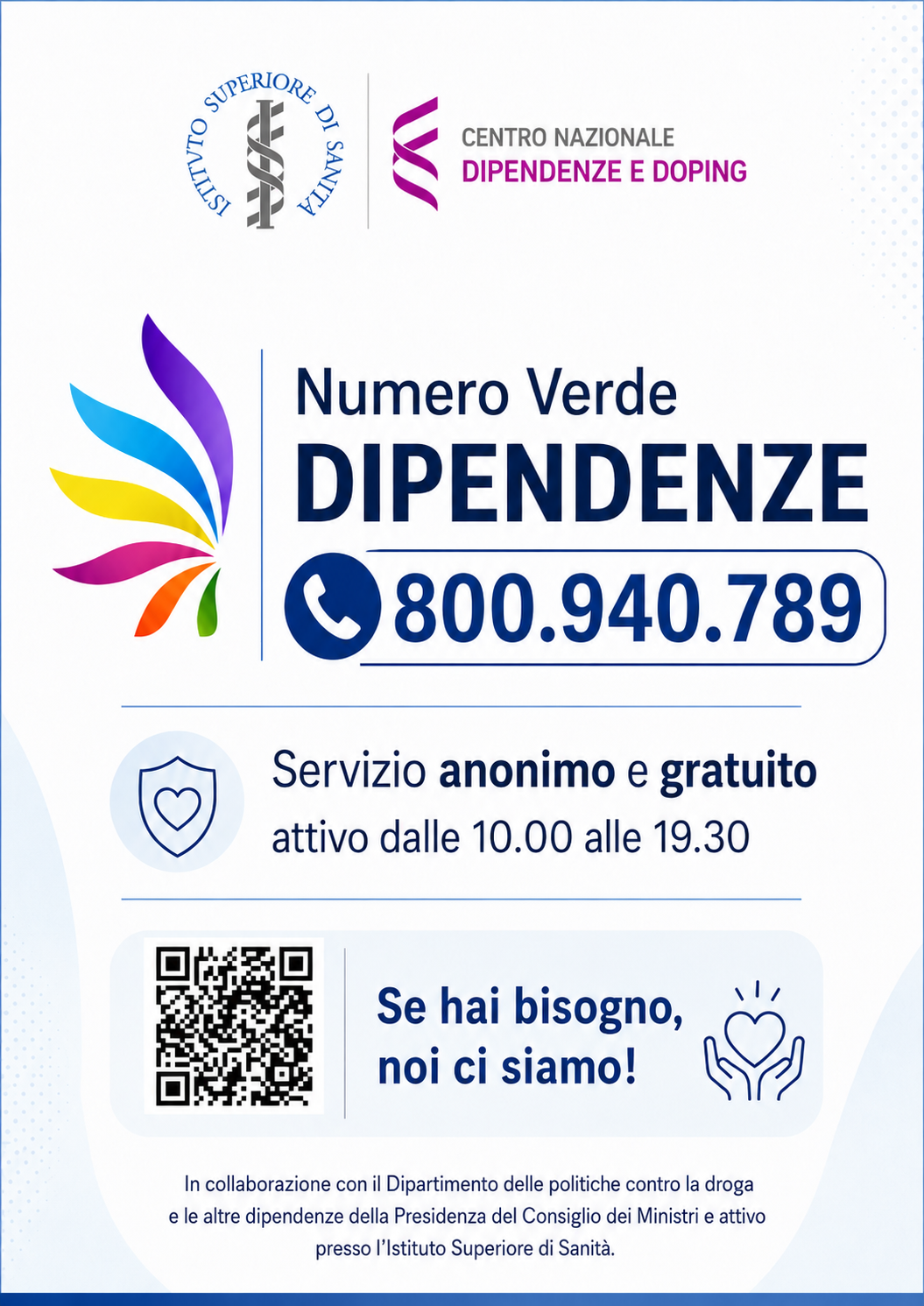 Numero verde dipendenze ISS
